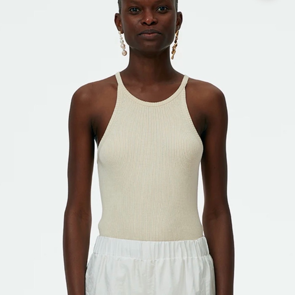 Tibi Cotton Viscose Stretch Sweater (knit tank)